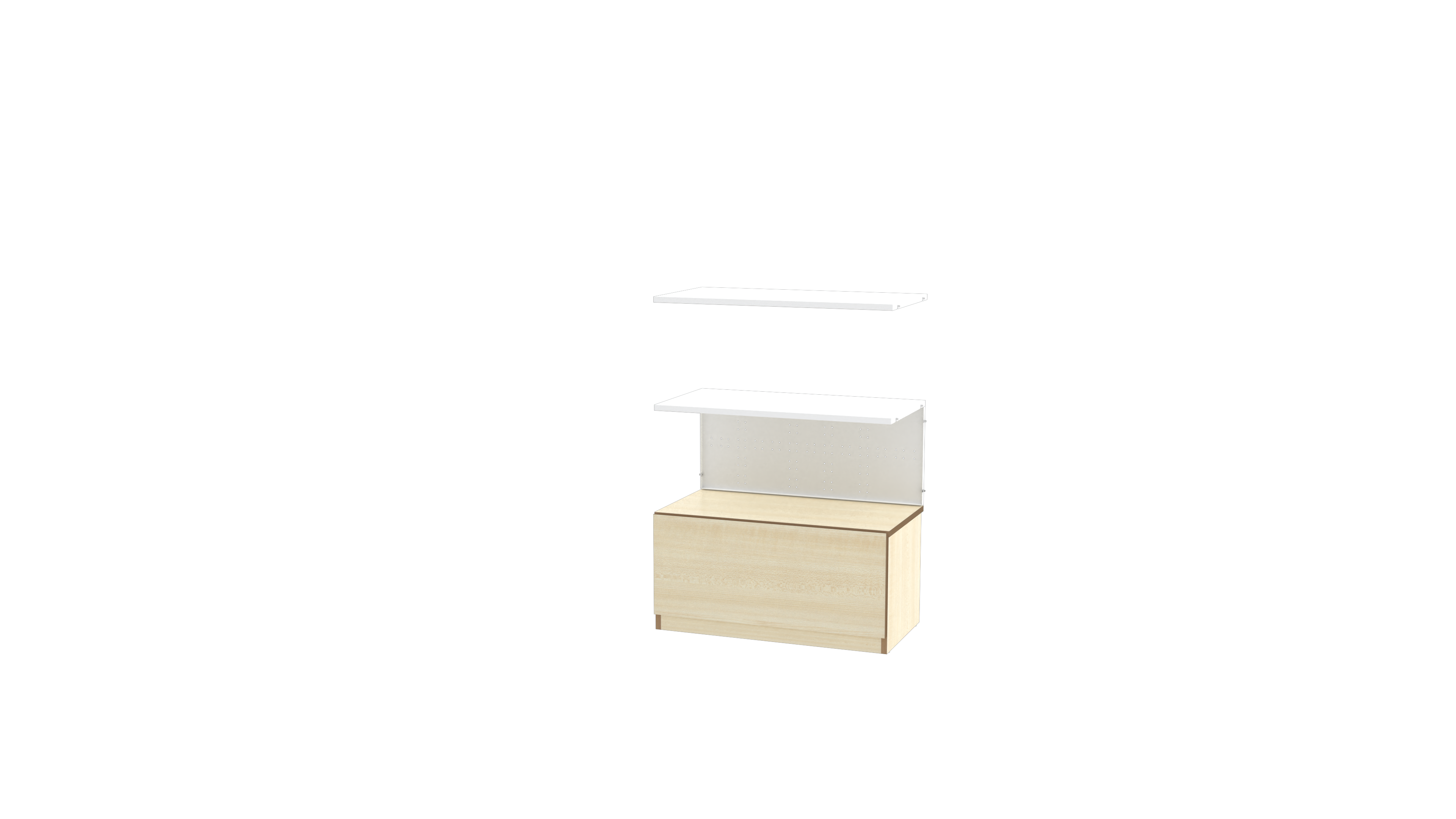 13996_화이트_뮤보_철제_3단_연결_메이플_1단서랍_A
